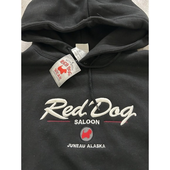 NWT Red Dog Saloon Alaska Hoodie Large Sweatshirt Black - Picture 2 of 4